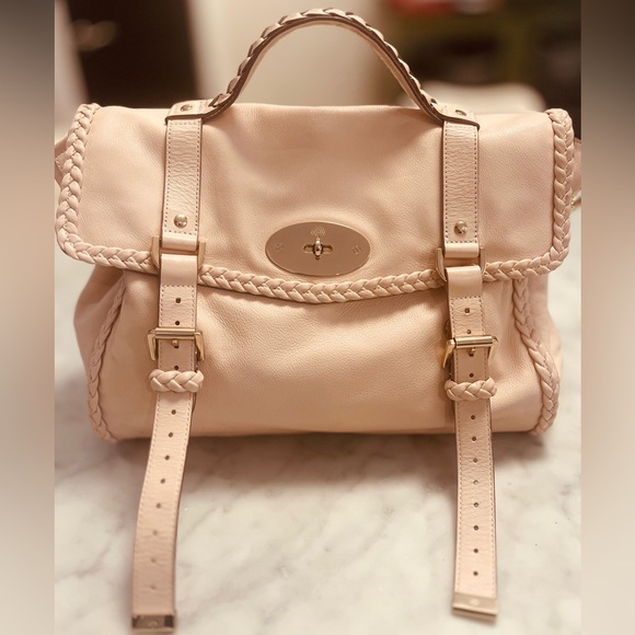 Mulberry Handbags - Mulberry Alexa Extra Large Blush Pink Leather Satchel & Crossbody Handbag